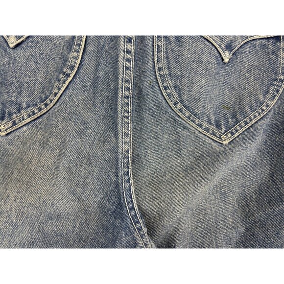 Lawmans Jeans Womens W28xL29 Denim Straight Leg High Rise Distressed Raw Hem - Picture 8 of 8